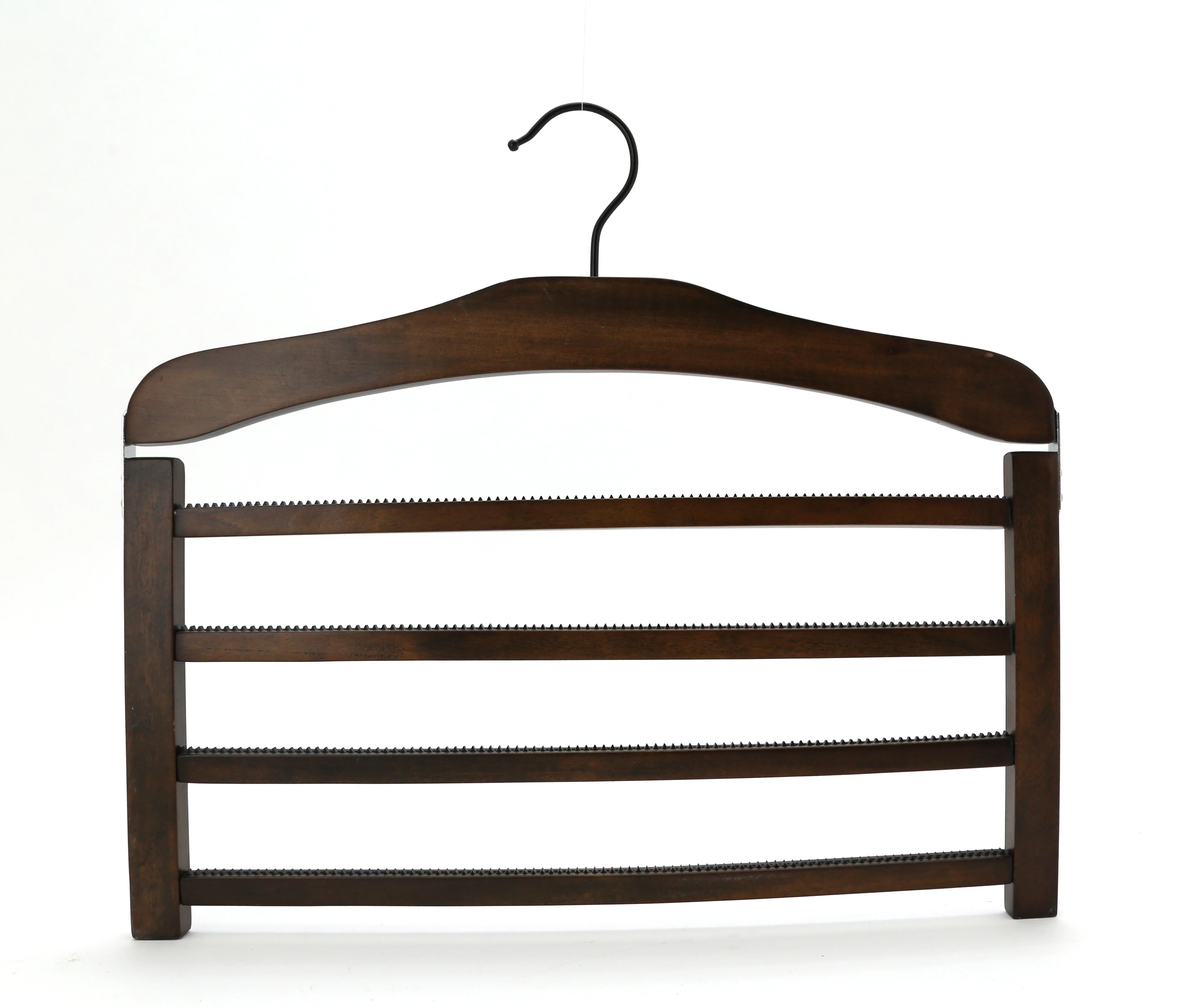 Горячие продажи природного цвета деревянные вешалки 4 этажа штаны/юбка напрямую с фабрики