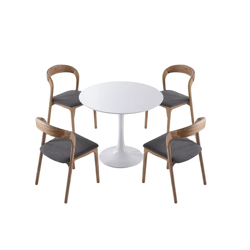 5 звезд сверхсовременная настраиваемая гостиничная мебель белый деревянный обеденный круглый стол и стулья для гостиничных номеров