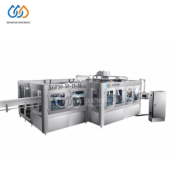 Automatic Mineral Water Washing Filling Sealing 3-in-1Machine Pure Water Production Line With 24000 BPH Capacity