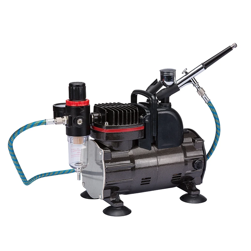Mini tattoo/airbrush kit portable TC-812K for tattoo model painting airbrush compressor paint spraying