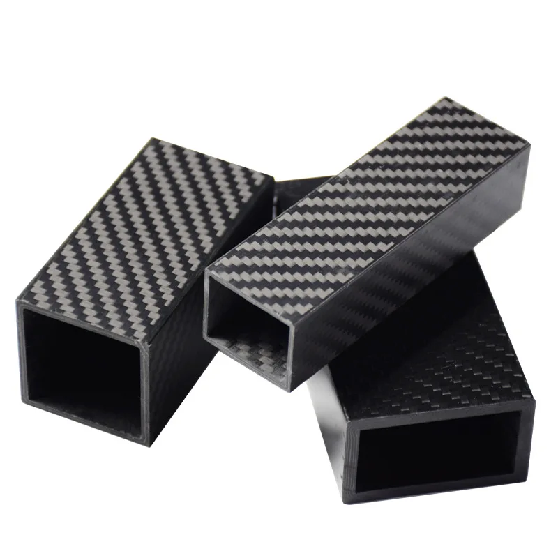 Профессиональная индивидуальная 100% реальная 3K углеродная волоконная квадратная трубка труба из углеродного волокна большого