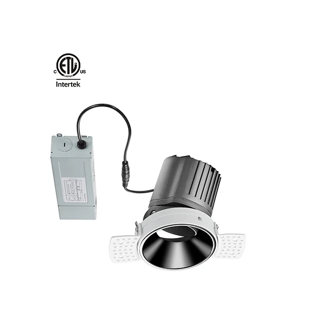 Daytonled Less Series led cob recessed 12W 20W 30W 40W ETL LED down light fixture led spotlight