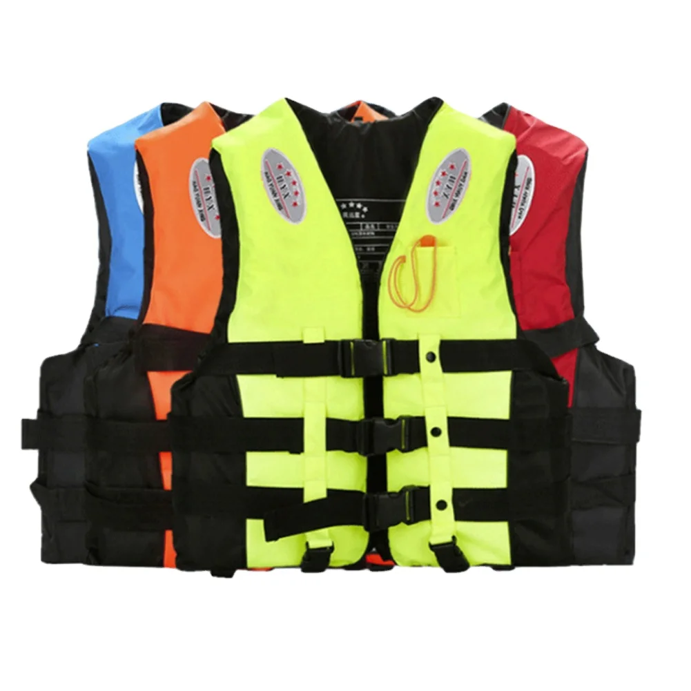 
outdoor fishing oxford saving vest adult multi pocket swimming life jackets 