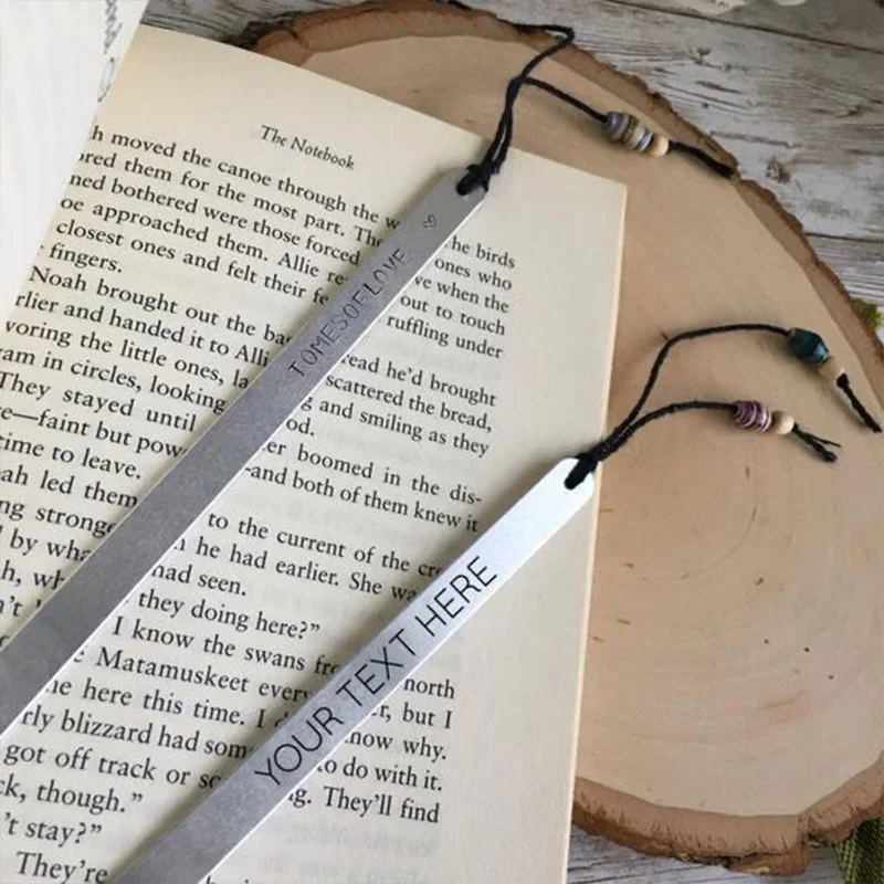 Custom Souvenir Gift Standard Size Silver Plated Blank Engraved Metal Bookmark