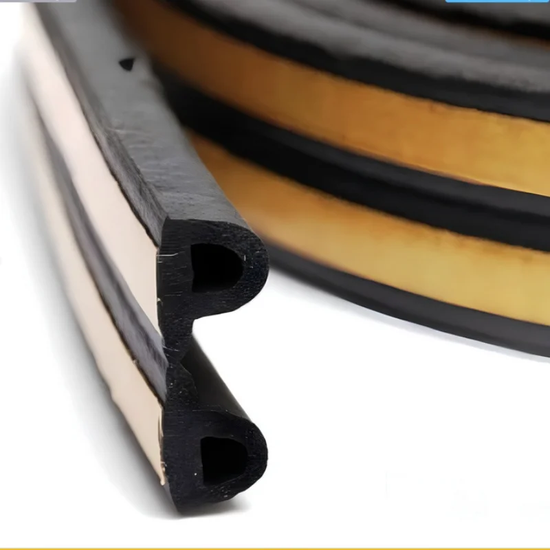 Self adhesive P shape EPDM rubber seal tape
