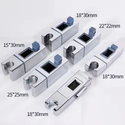Bathroom Shower Accessories Adjustable Slide Bar Wall Mounted Square ABS Plastic Shower Mounting Brackets
