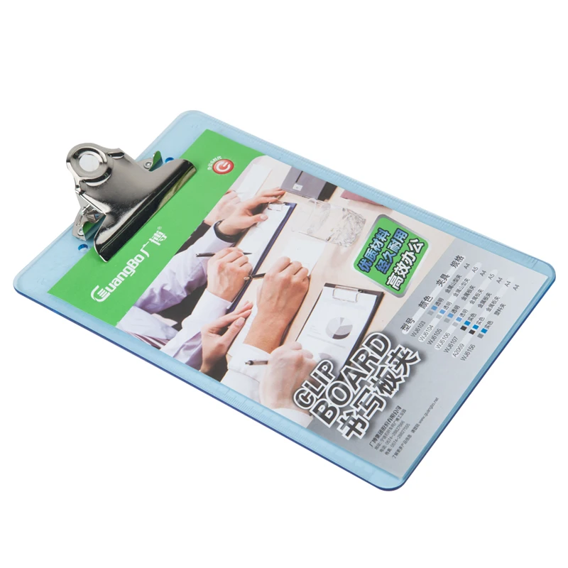 
A5 size paper clip board plastic coach exam pad clipboard folder 
