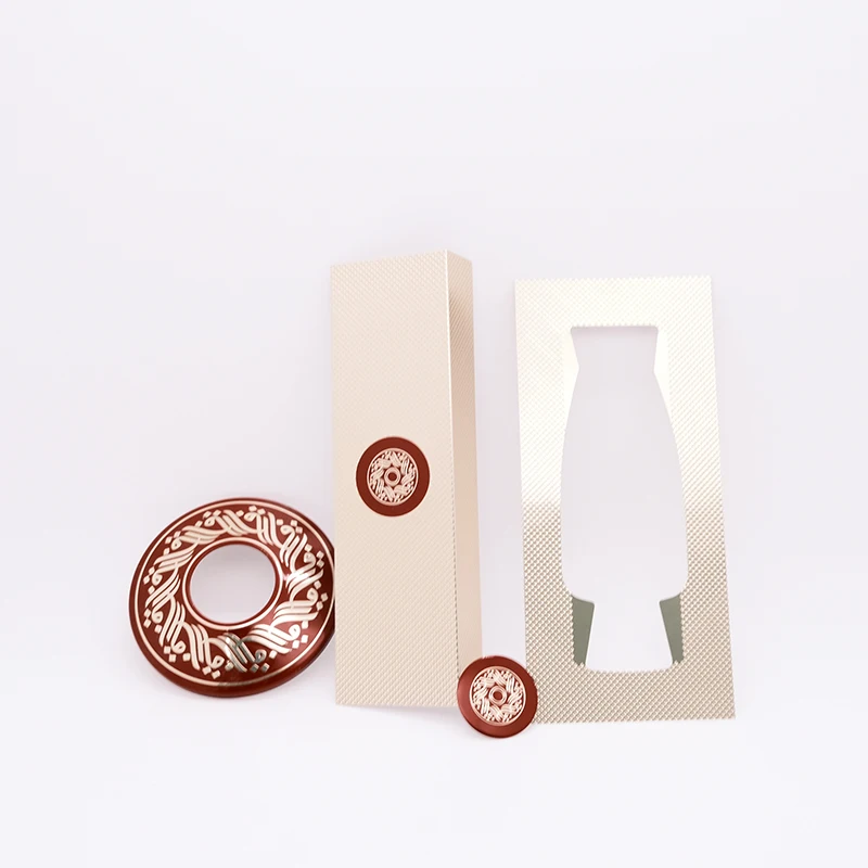 Private Label Metal Perfume Sticker Custom Embossed Metal Labels for Perfume Packaging