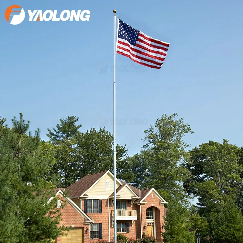 6ft 3m stainless steel flag and banner flagpole malaysia fly banner pole for sale