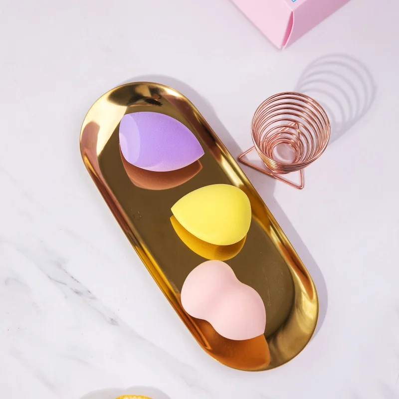 High Quality Multi Color Beauty Sponges Hydrophilicpolyurethane Makeup Blender Sponge with Exquisitepackaging Foundation