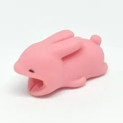 Multiply Types Cartoon Universal Cute pvc usb Phone Accessories Charger Cord Animal Cable Bites Protector
