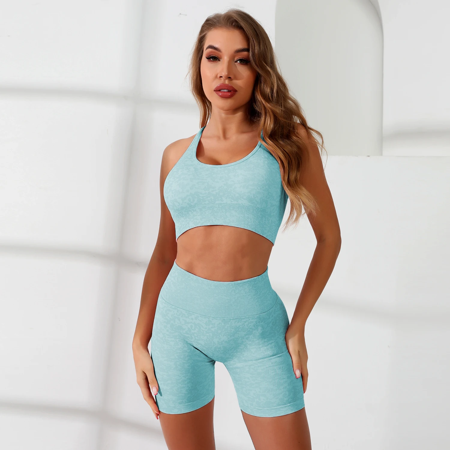 Seamless Running Sports Suits  Yoga Sleeveless Spandex Gym Fitness Wear Casual One Piece  Women