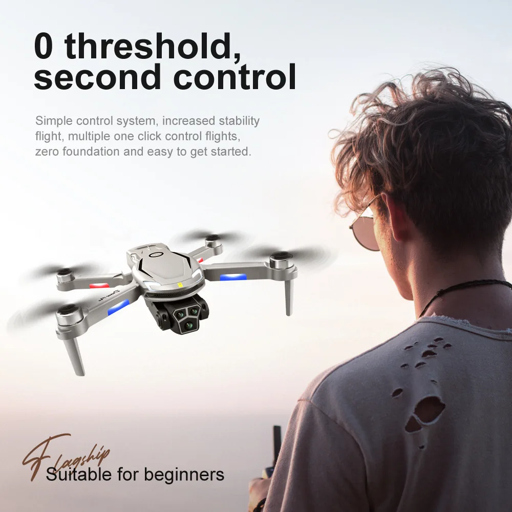 V888 Drone 8k Drone With Camera Obstacle Avoidance  Long endurance four axis brushless rc drone toy