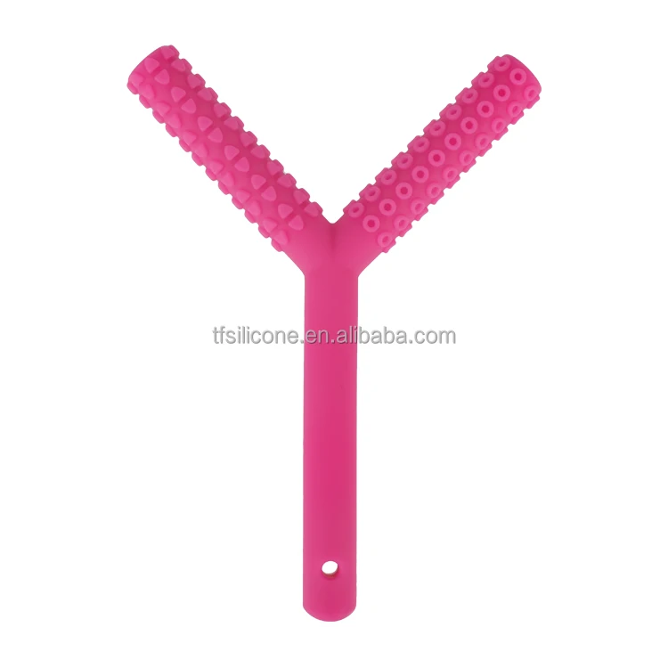 Factory Custom Different Soft Textures CPC Teething Sensory Chew Molar Toy Silicone Hollow Teether Tubes for Infant and Toddlers