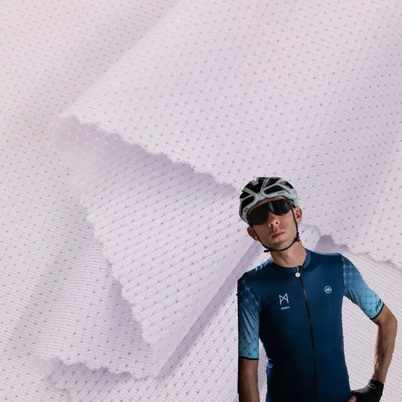 Factory Direct Sales Polyester Elastane Breathable Soft Sportswear Soccer Textile Dry Fit Sublimation Print for Cycling Jersey