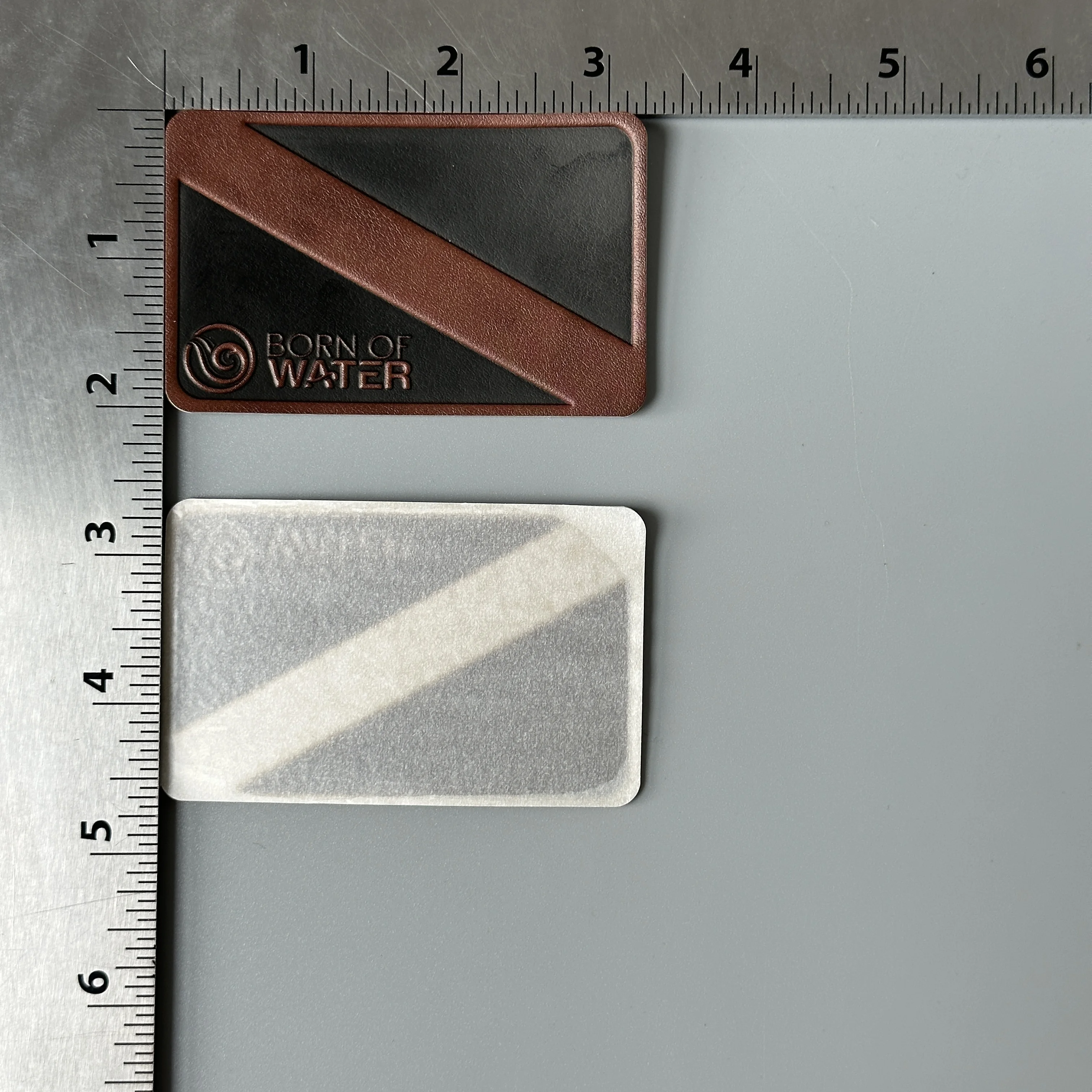 High Quality Laser Engraved Jeans Hats Pu Embossed Leather Patches blank Custom Logo for Bag