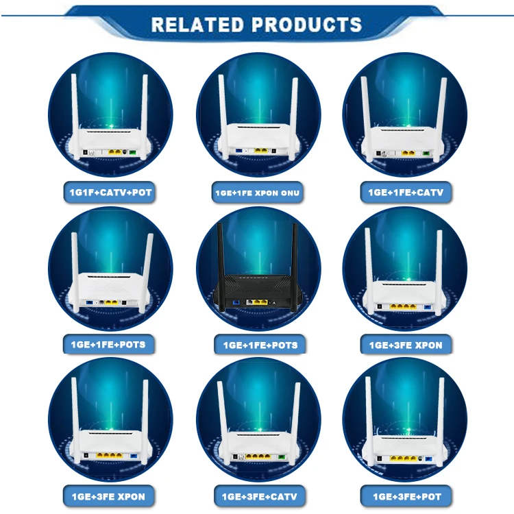 Hot Popular Fiber Optical Network Unit 1GE+3FE POTS XPON ONU Wifi With CATV