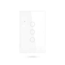 New Arrival Tuya Smart/Smart Life APP Remote Control US Standard 3 Gang WIFI Touch Lights Switch PST-WT-U3