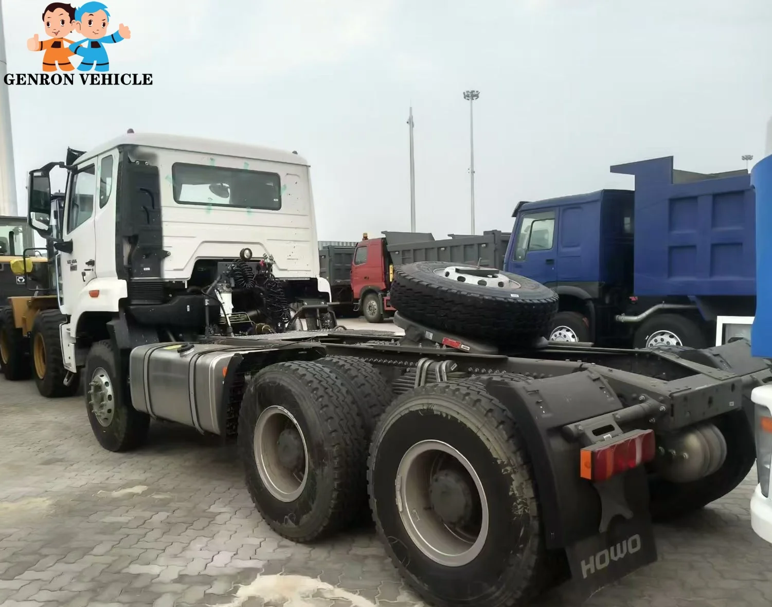 Togo new Sinotruk Howo NX 400HP Euro 2 10 tires 6x4 tractor horse head truck to load 60 tons fence semi trailer truck