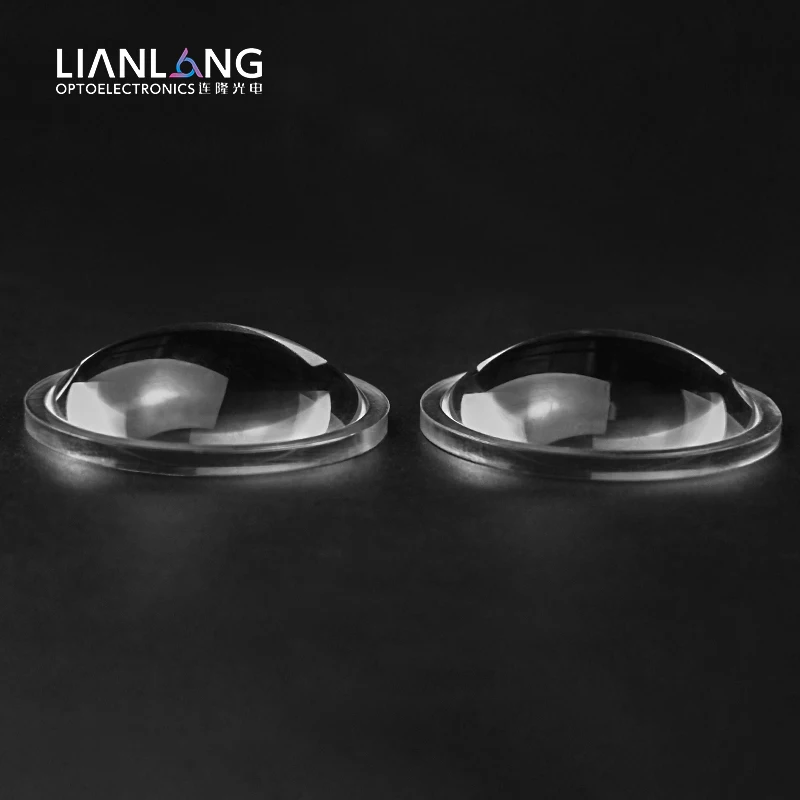 PMMA Material Large Diameter Custom Plano Convex Optical Lens Optical Lens Instruments 33mm Focal Length Flat Convex Lens