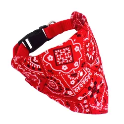 Cheap Price Dogs Collar Bandana Pattern Floral Adjustable Cat Bandana Collar