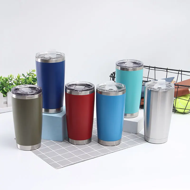 30oz Slim Cup Stainless Steel Double Wall Vacuum Insulated Travel Coffee Mug With Lid