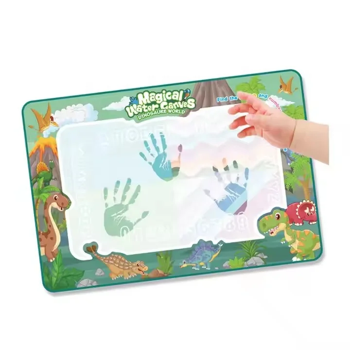 YUWEI Educational Coloring Writing Painting Game Reusable Drawing Water Doodle Mat Toys Magic Aqua Water Drawing Mat