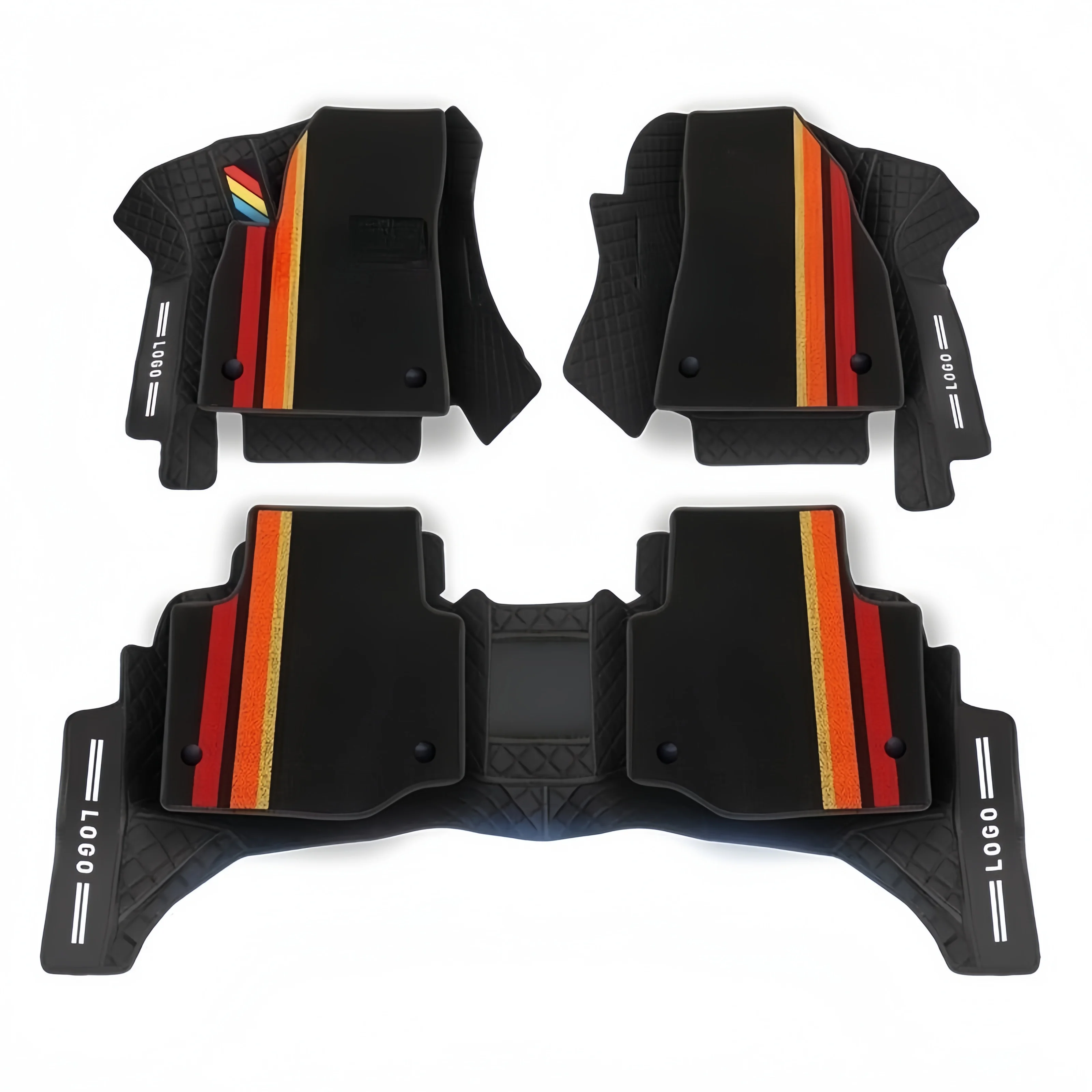 Customized high quality luxury environmental protection double thick car floor mat  for Toyota Honda