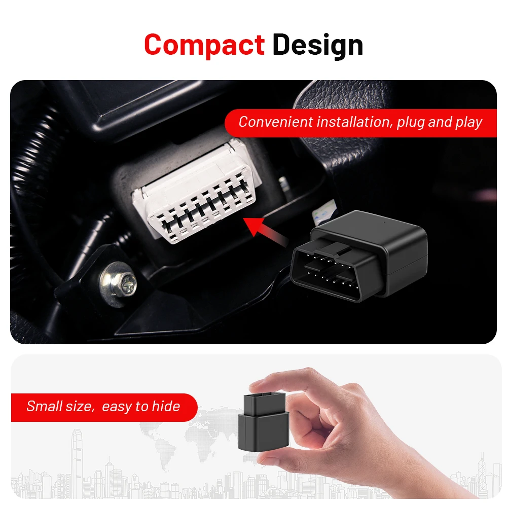 Micodus MV33G Plug And Play ACC Обнаружение мини-локатора автомобиля Gps отслеживающее устройство карта Google Obd порт 4G Obd2 трекер