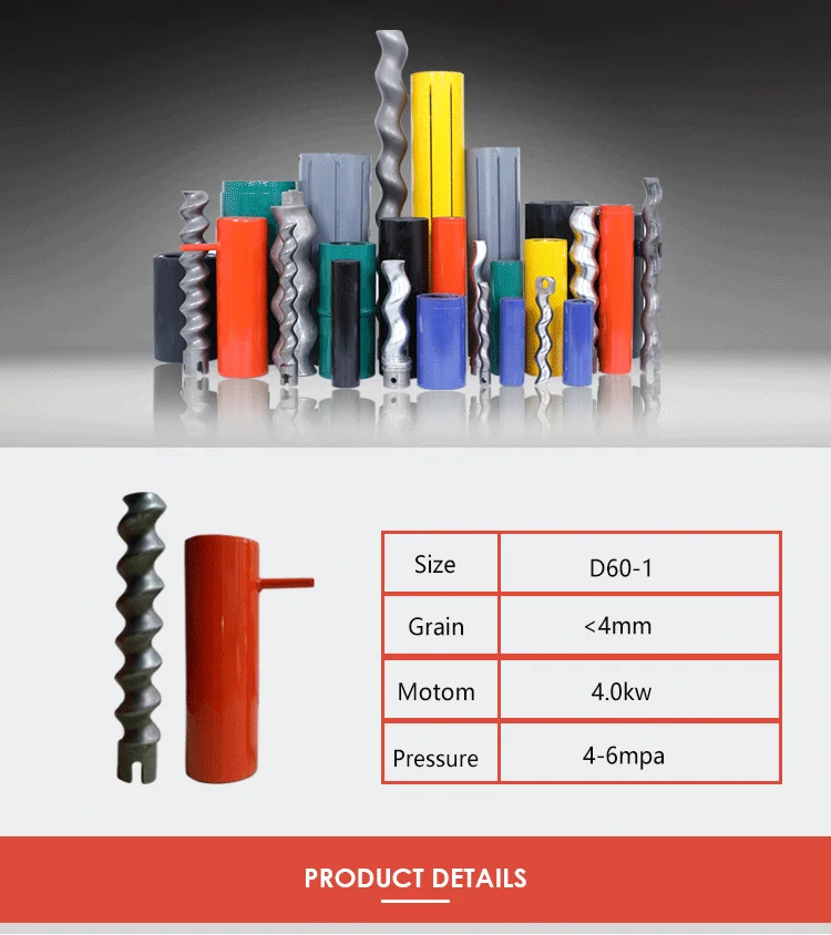 construction plaster machine D6-3 D7-2.5 D8-2 Screw Pump Spare Parts Rotor and stator