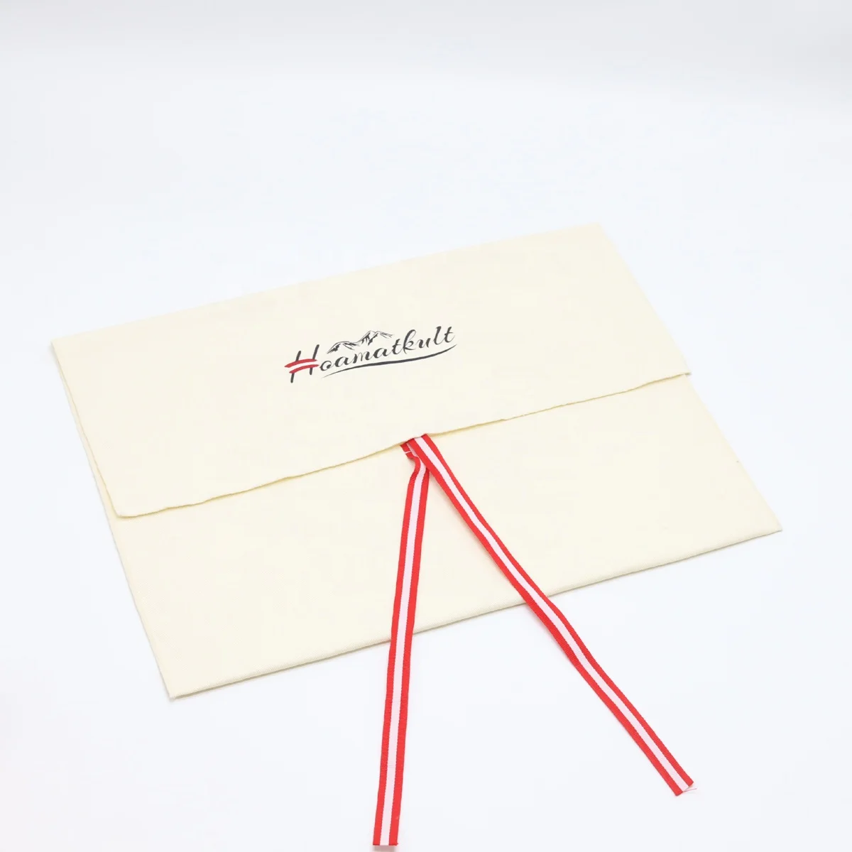 Eco-Friendly Crude Twill Cotton Envelope Gift Pouch Beige Large Shoe Dust Bag Envelope Coton Dust Packaging Bag