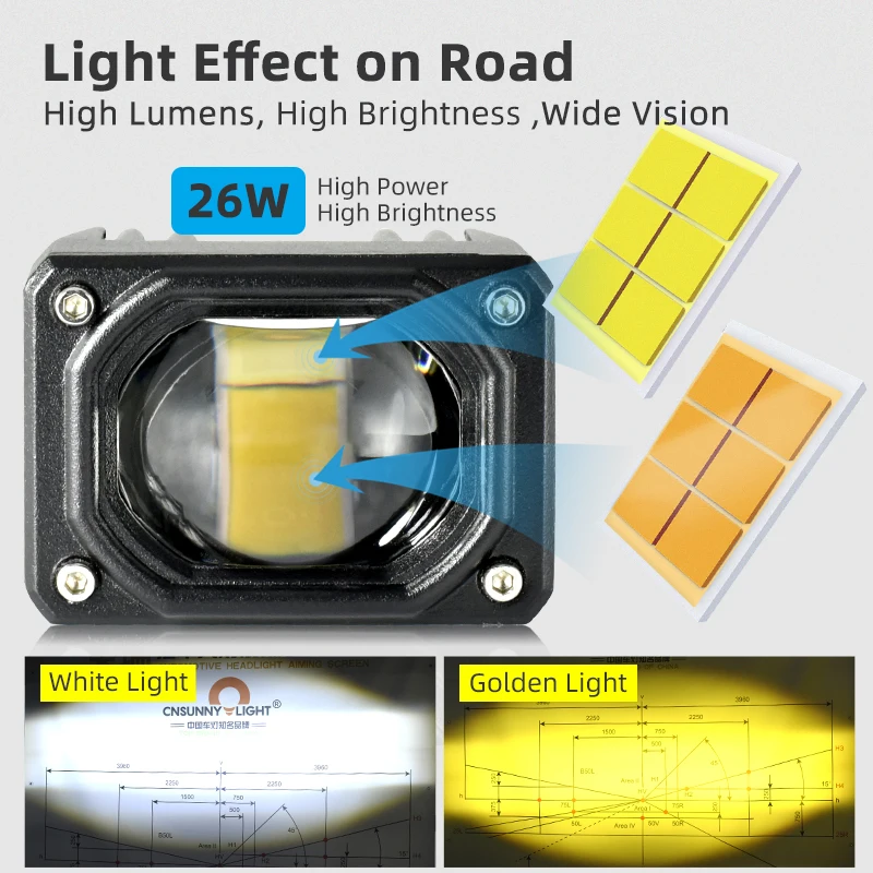 ODM Motorcycle Lighting System Mini Driving Light 16000lm 50W Luce LED Motos Car Accessores Lamp Sorot Motorcycle LED Headlight