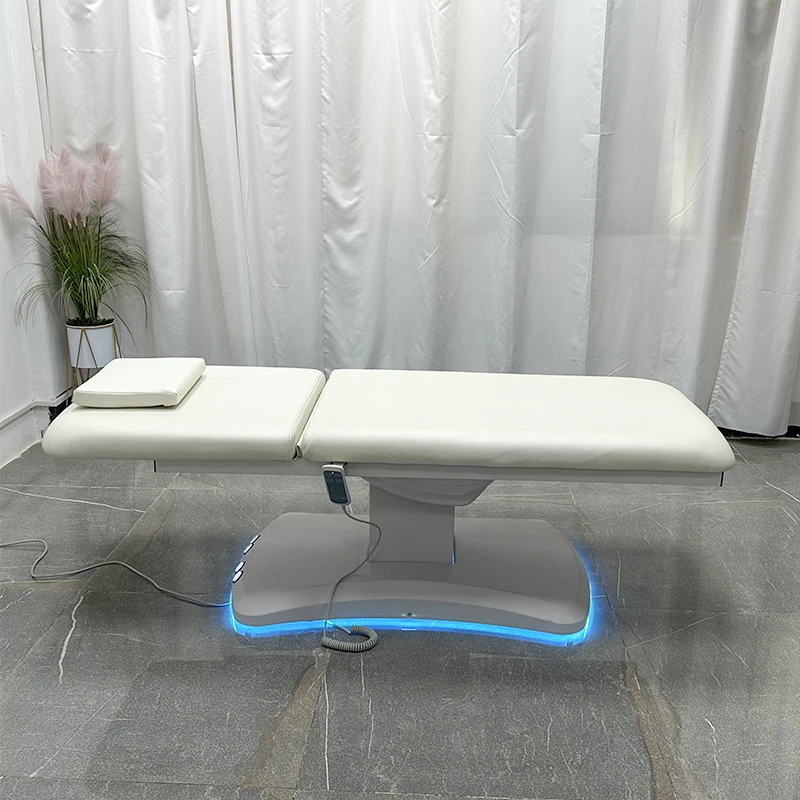 Wholesale Electric Beauty Spa 2/3 Electric Motor Adjustable Massage Table Lash Bed Pedicure Tattoo Beauty Chair