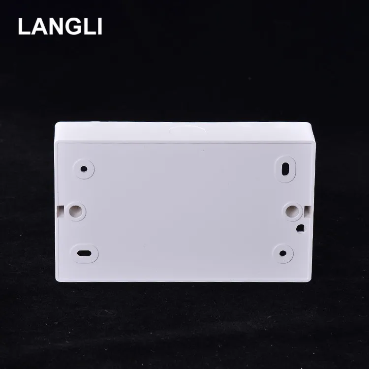 LANGLI 86 Type Square 3x3 Thick Pvc Electrical Plastic Wall Socket Back Outdoor Junction Switch Box