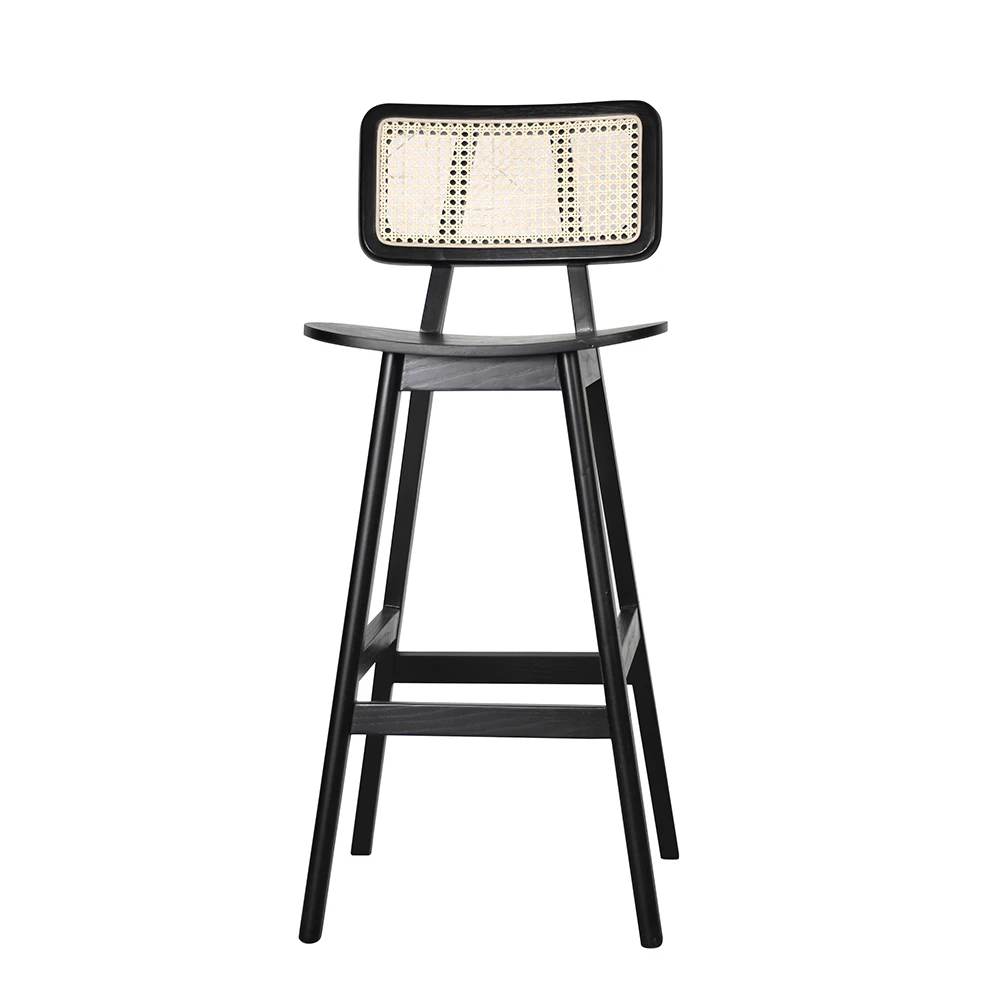 Italian Modern Designer Chair Wabi Sabi Wooden Dining Chairs Solid Wood Rattan Bar Chair