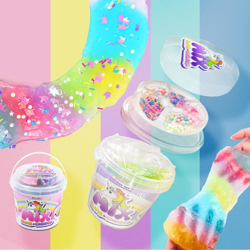 Toy Monster Slime Kit for Girls  Glow in Dark Slime Making Set for Kids Make Soft Slime Balls with Powder Boys Ideal Party Gift