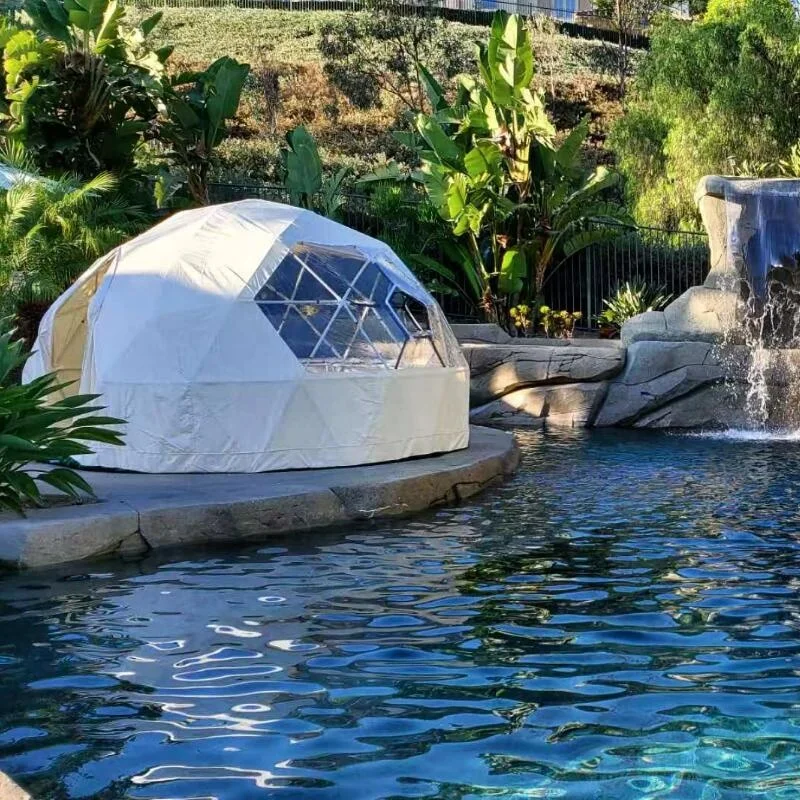 Garden bee transparent dining/cafe dome geodesic domes tent Winter Hot tent