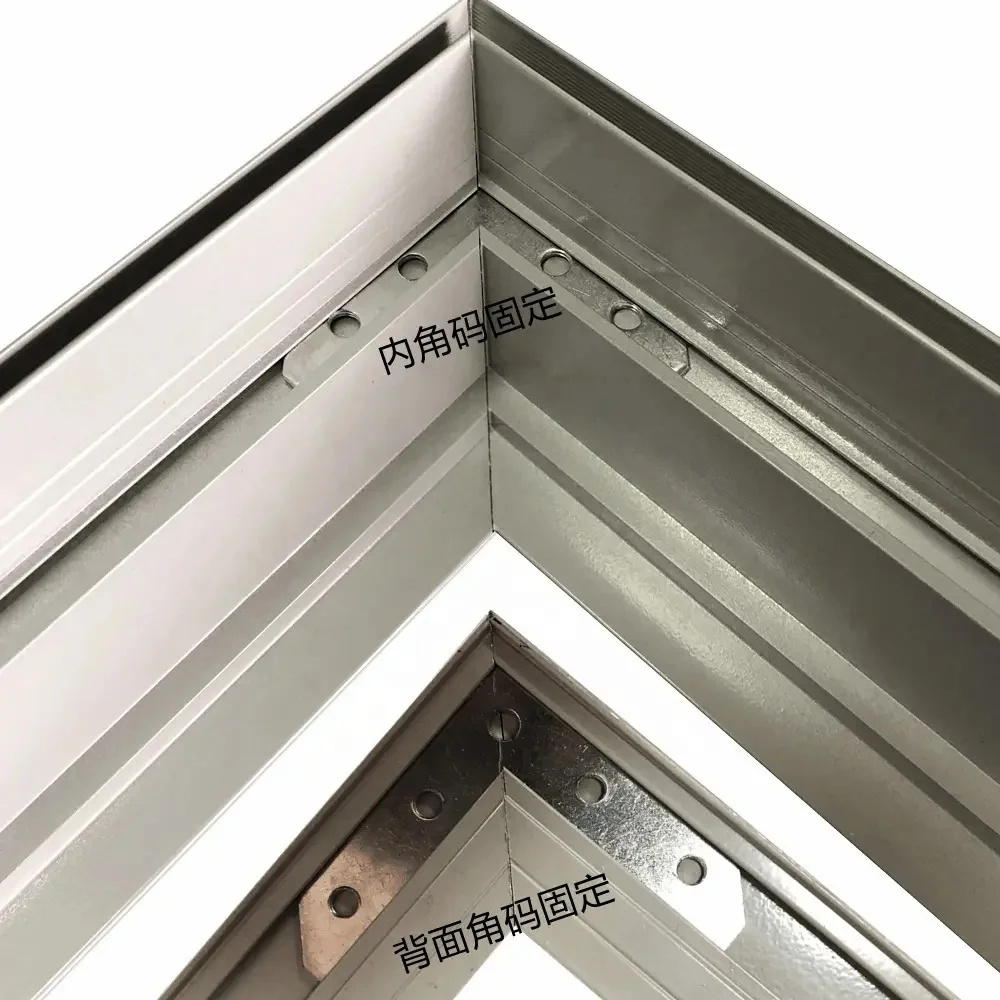 ZHIHAI custom slim led light box frame gold extrusion aluminum profiles led