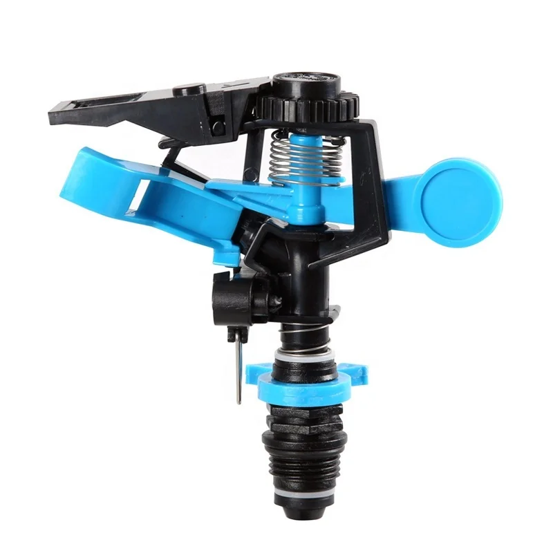 360° Adjusting garden watering sprinklers irrigation plastic impact rotating watering sprinkler