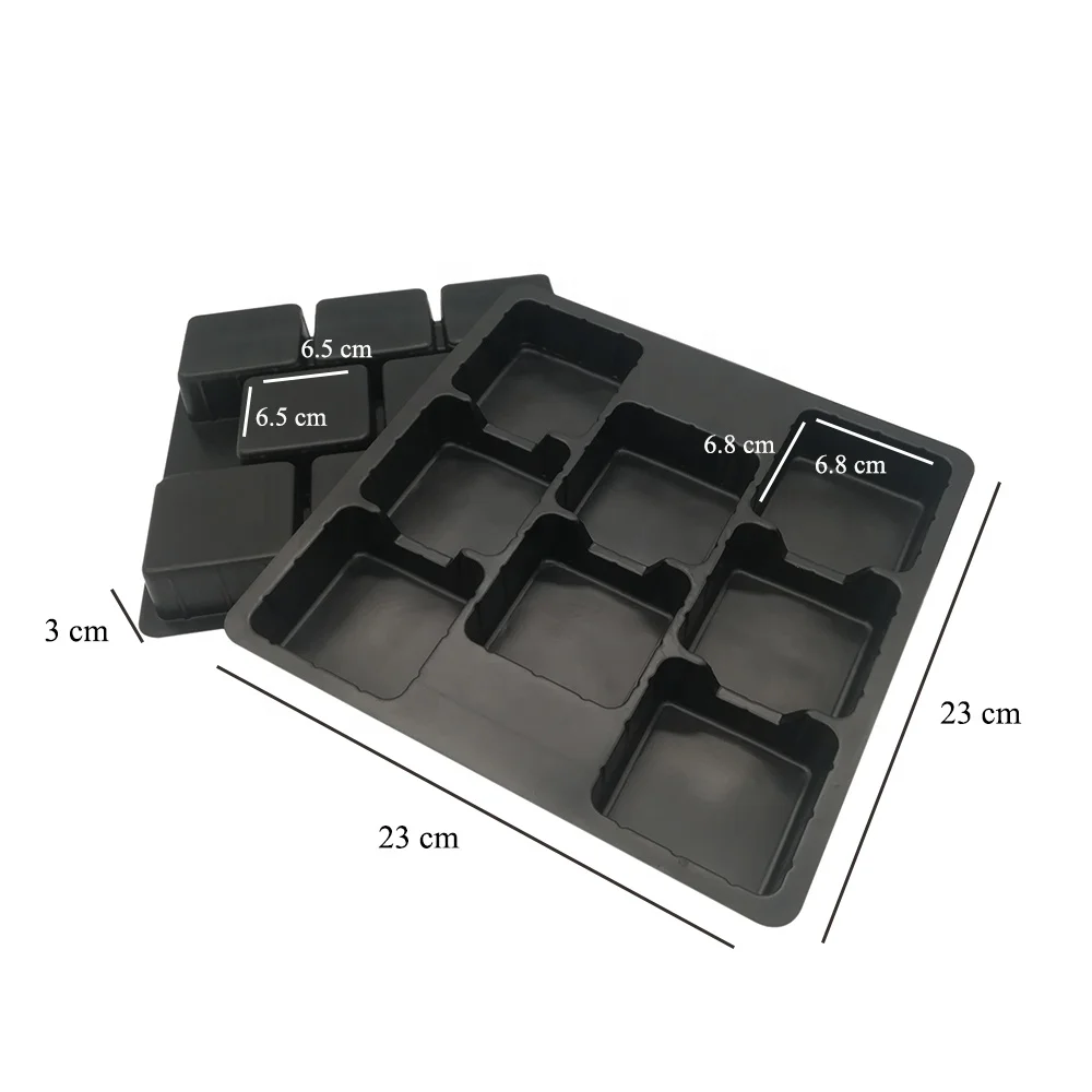 
Food Safe 8 Cavity Moon Cake Plastic Tray 