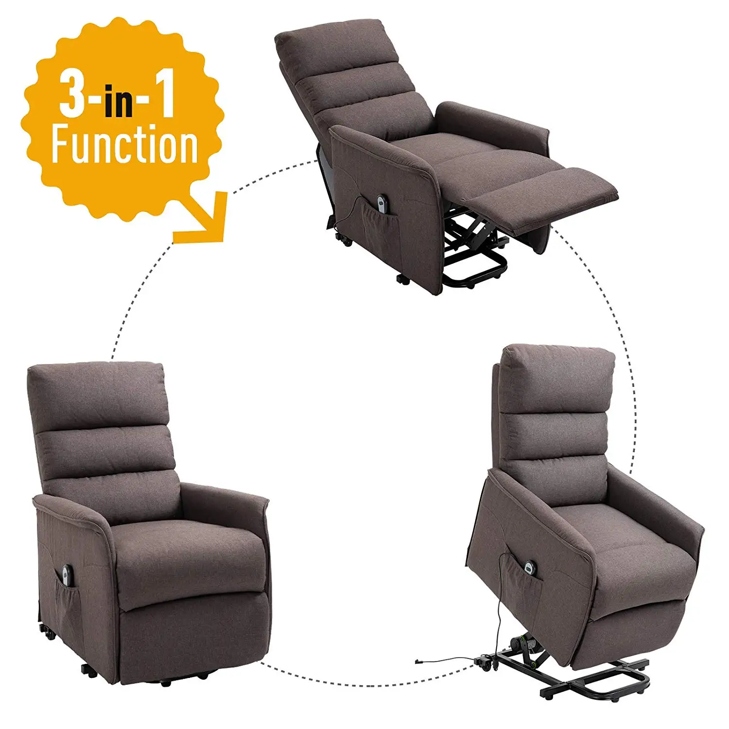 JKY Furniture Power Electric Lift Living Room Luxury One Seater Leisure Relaxing Cinema Theater Seating Recliner Sofa Chair