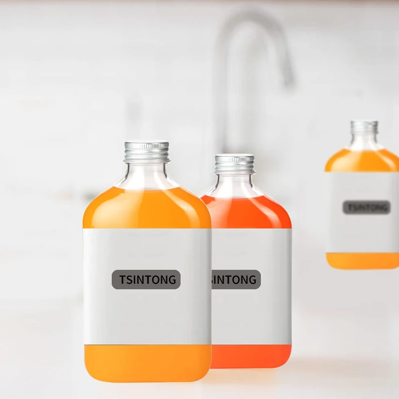 100ml Mini Small Sample Square shape Alcohol Juice Drinks Glass Wine Liquor Bottle with Screw Aluminum Cap