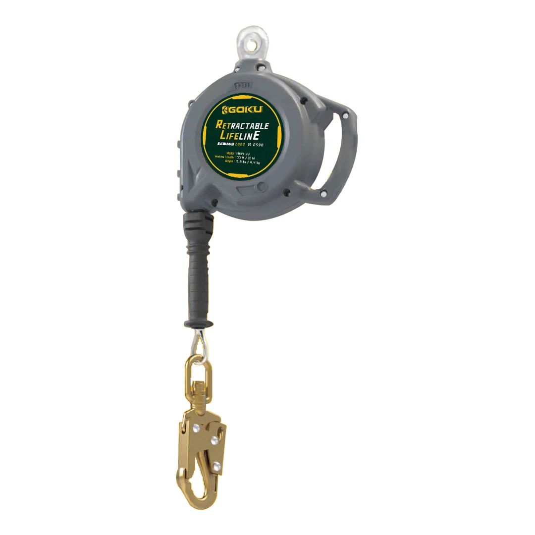 Heavy Duty  20m Cable Self Retracting Lifeline ANSI  SRL Device Swivel Top  Cable With Snap Hook Fall Arrest Safety Yoyo