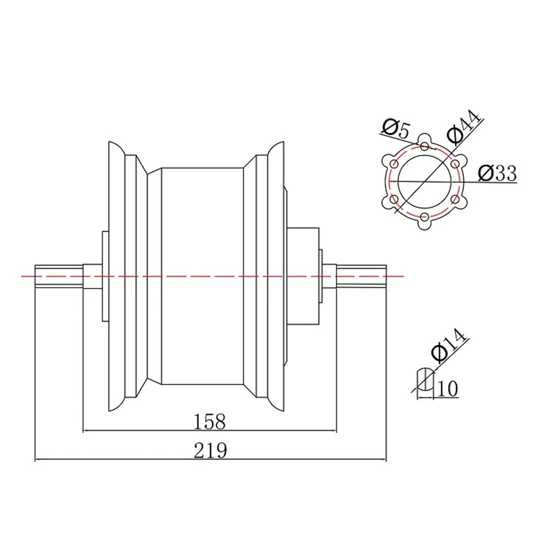 24V 36V 48V 600W 6-12km/h low speed high torque 100N brushless geared electric bicycle hub wheel motor