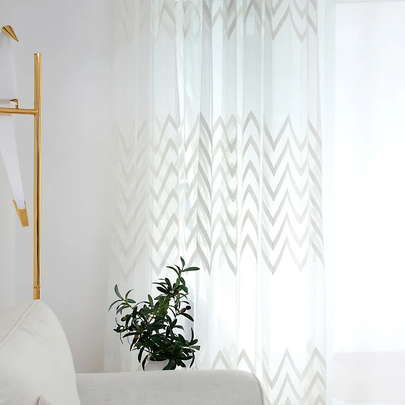 Innermor Ribbon Curtains Faux Linen Elegant Curtain for Kitchen Bedroom Ready Made Curtain for Living Room Modern Customized