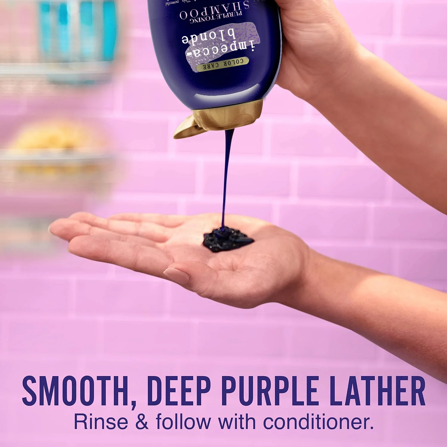 Impecca-Blonde Purple Toning Shampoo, 13 fl oz No Yellow shampoo