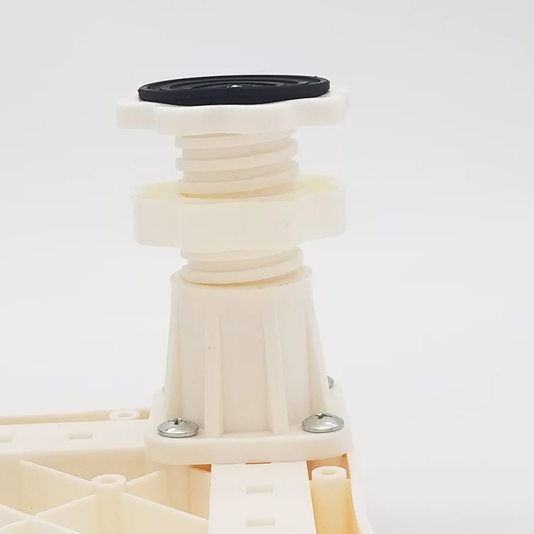 
Adjustable movable front load washing machine trolley 