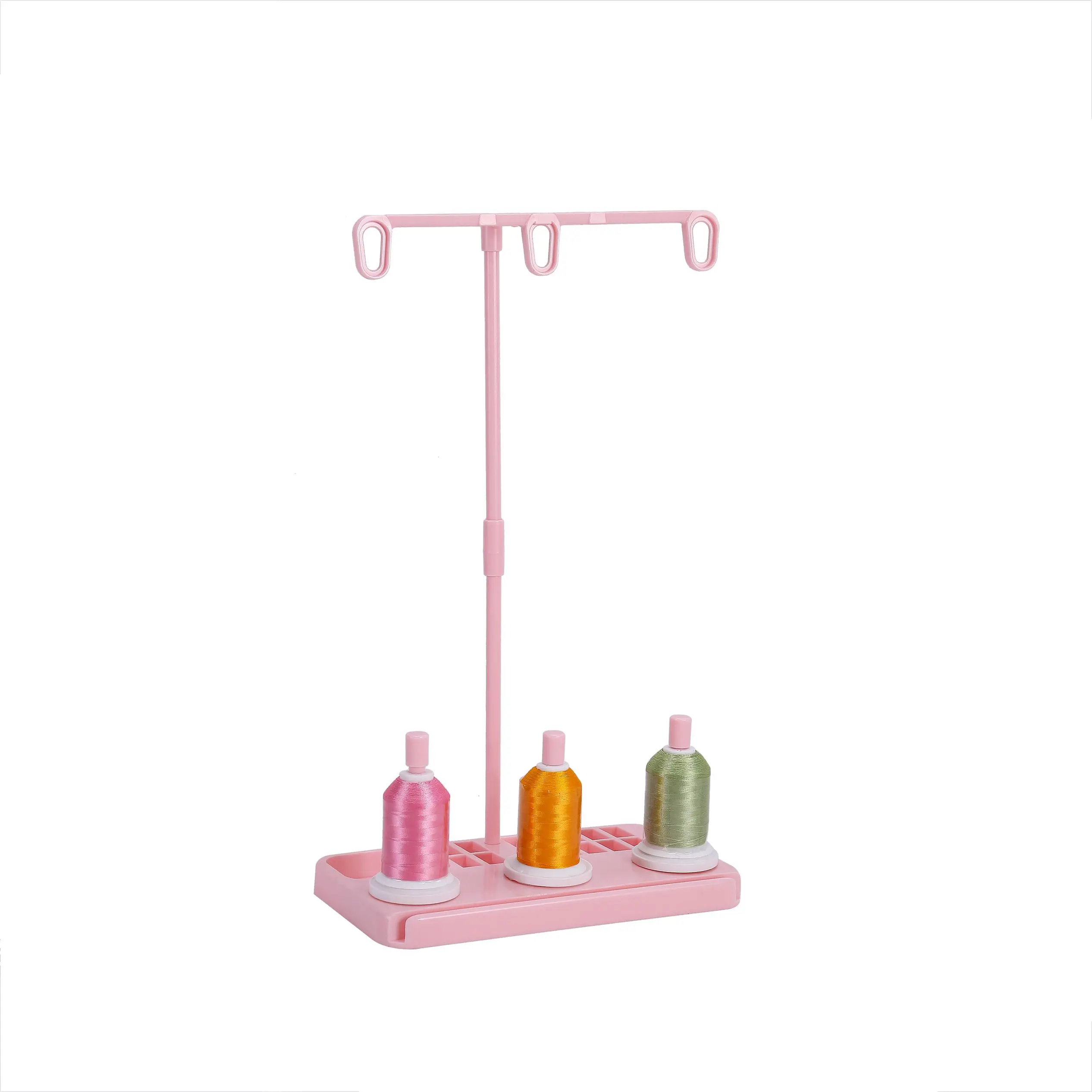 1PC ABS Plastic Metal Strip 3 Embroidery Thread Spool Holder Stand Sew Quilting For Home Sewing Machine