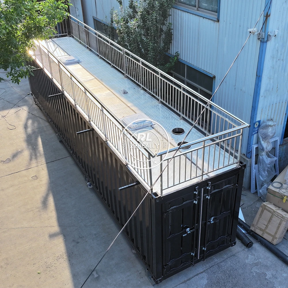 China American Popular Container Shop Kiosk 20FT Shipping Container Restaurant Container Cafe Bar