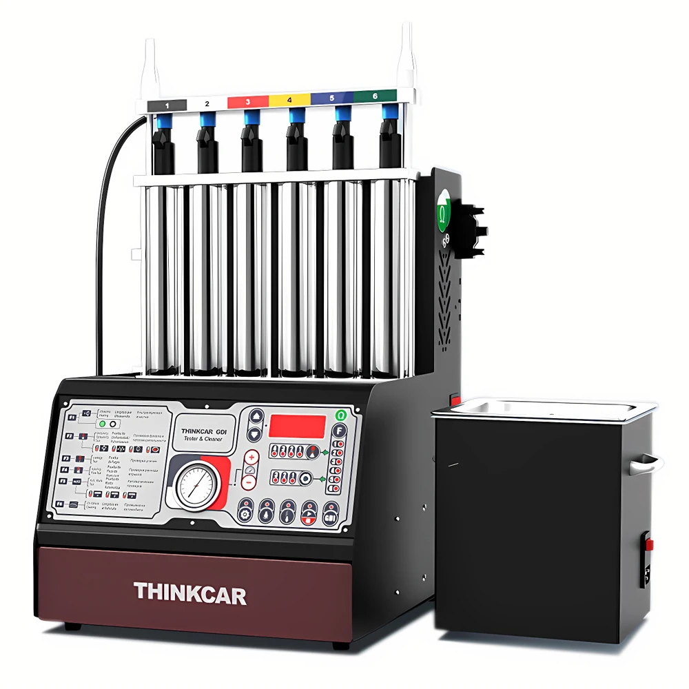 THINKCAR GDI 6 Cylinder Ultrasonic Injector Cleaner And Tester Low resistance injector test for all gasoline injectors